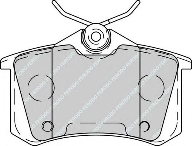 Okładziny (klocki) do hamulców tarczowych tylne FDB4260 FERODO