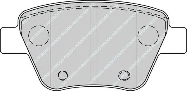 Okładziny (klocki) do hamulców tarczowych tylne FDB4316 FERODO