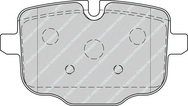 Okładziny (klocki) do hamulców tarczowych tylne FDB4381 FERODO