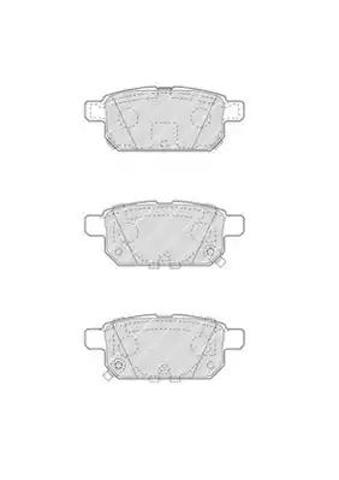 Okładziny (klocki) do hamulców tarczowych tylne FDB4430 FERODO