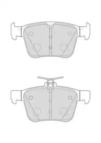 Okładziny (klocki) do hamulców tarczowych tylne FDB4697 FERODO