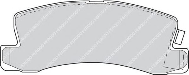 Okładziny (klocki) do hamulców tarczowych tylne FDB478 FERODO