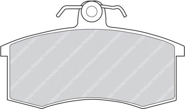 Klocki hamulcowe przednie tarczowe FDB527 FERODO