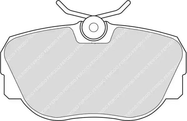 Klocki hamulcowe przednie tarczowe FDB660 FERODO