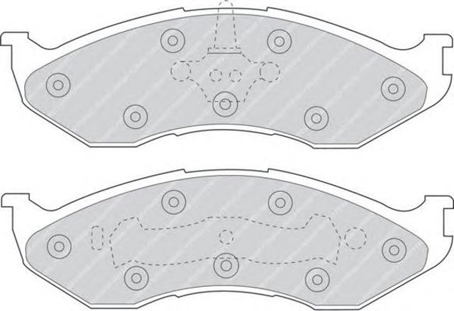 Klocki hamulcowe przednie tarczowe FDB929 FERODO