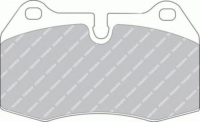 Klocki hamulcowe przednie tarczowe FDB998 FERODO