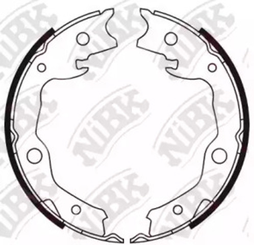 Klocki hamulca ręcznego FN0621 NIBK