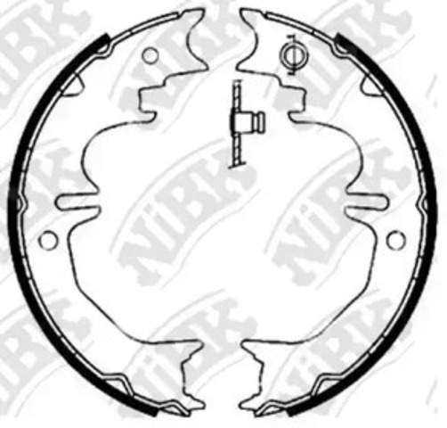 Klocki hamulca ręcznego FN0642 NIBK