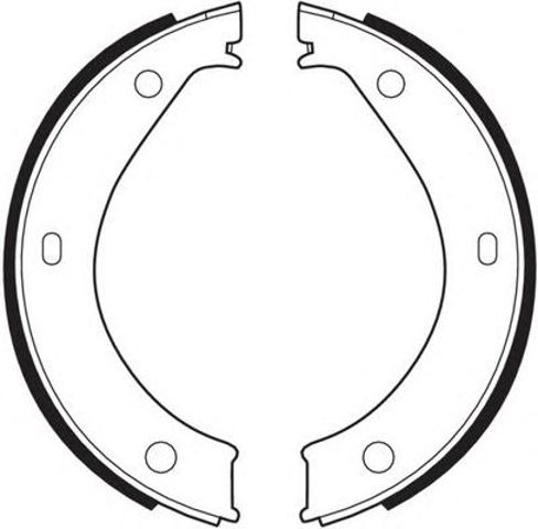 Klocki hamulca ręcznego FSB272 FERODO