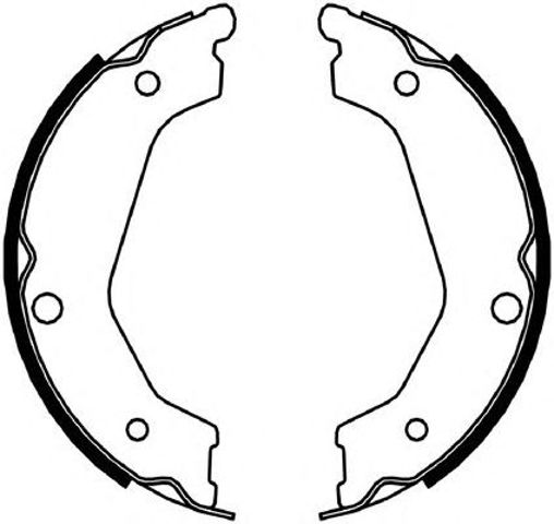 Klocki hamulca ręcznego FSB4048 FERODO