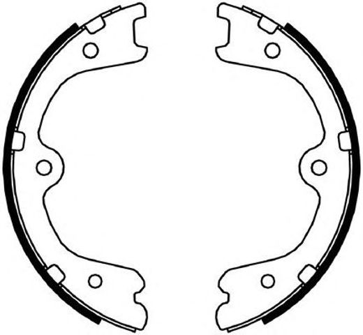 Klocki hamulca ręcznego FSB4054 FERODO