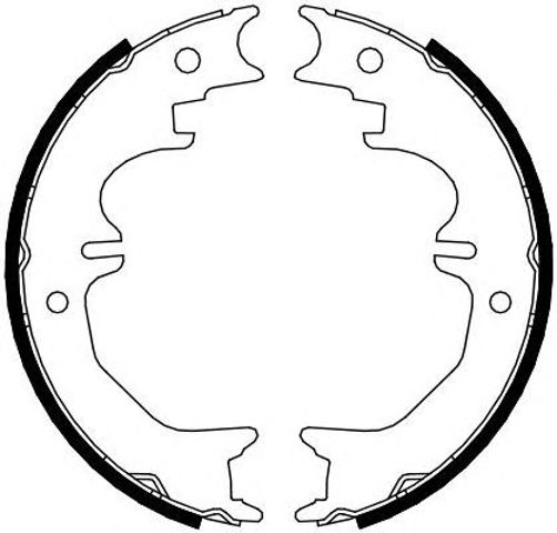 Klocki hamulca ręcznego FSB4120 FERODO