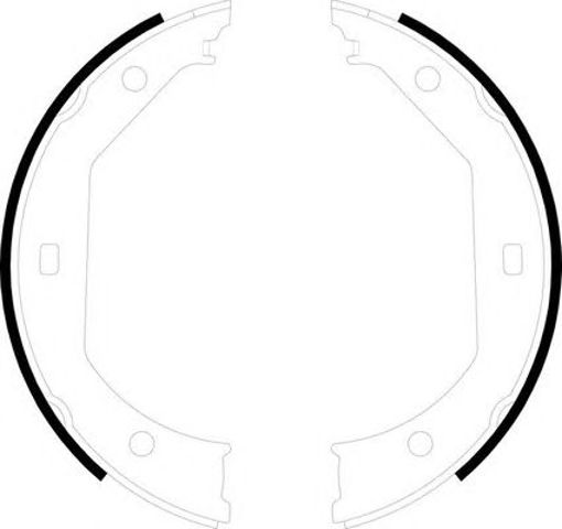 Klocki hamulca ręcznego FSB585 FERODO