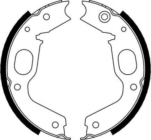 Klocki hamulca ręcznego FSB663 FERODO