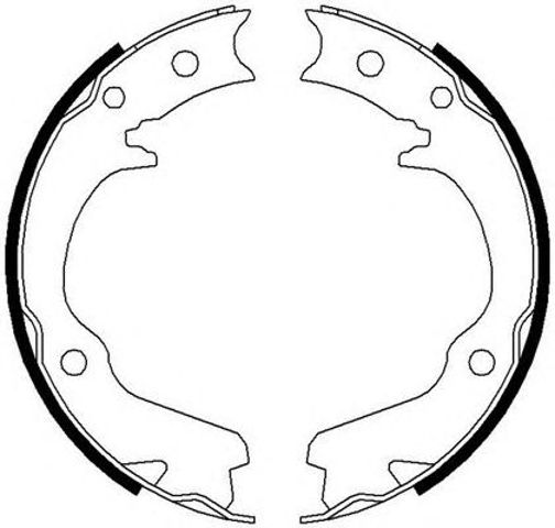 Klocki hamulca ręcznego FSB673 FERODO