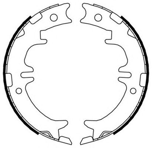 Klocki hamulca ręcznego FSB674 FERODO