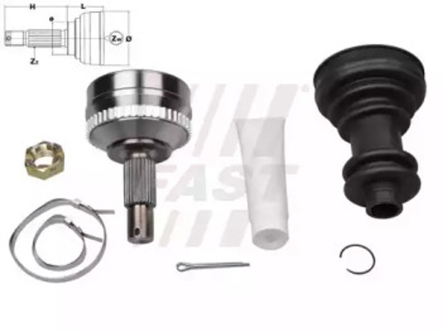 Przegub homokinetyczny przedni zewnętrzny FT25037K FAST