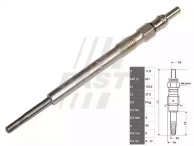 Świeca żarowa FT82720 FAST