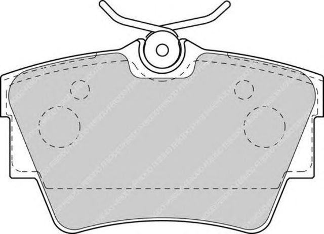 Okładziny (klocki) do hamulców tarczowych tylne FVR1516 FERODO
