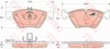 Klocki hamulcowe przednie tarczowe GDB1215 TRW