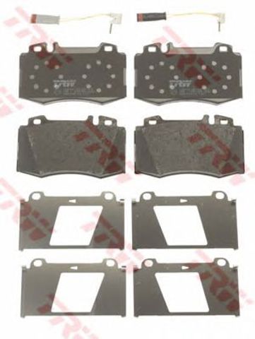 Klocki hamulcowe przednie tarczowe GDB1543 TRW