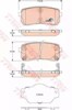 Okładziny (klocki) do hamulców tarczowych tylne GDB3449 TRW