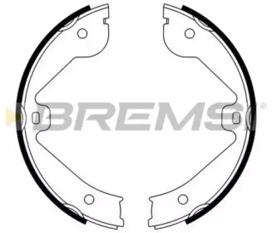 Klocki hamulca ręcznego GF0314 BREMSI