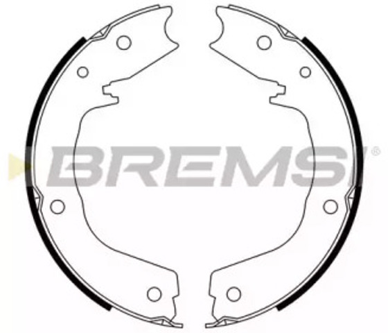Klocki hamulca ręcznego GF0831 BREMSI