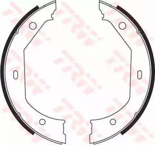 Klocki hamulca ręcznego GS8656 TRW