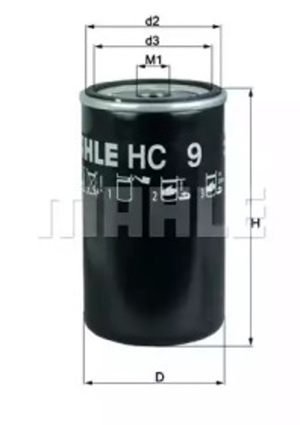 Filtr układu hydraulicznego HC9 MAHLE