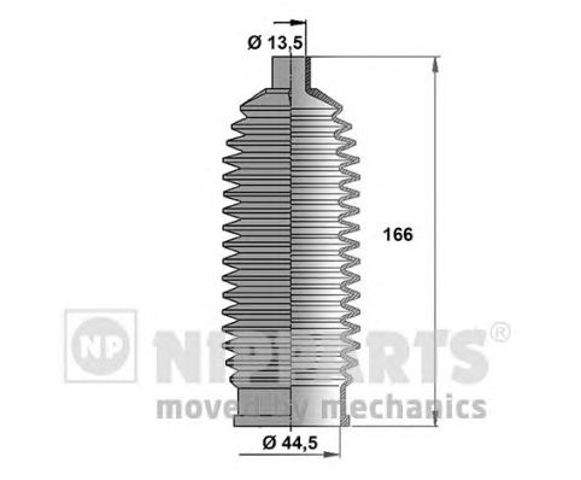 Osłona mechanizmu kierowniczego (maglownicy) J2841014 NIPPARTS