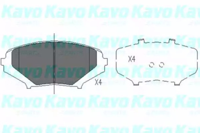 Klocki hamulcowe przednie tarczowe KBP4546 KAVO PARTS