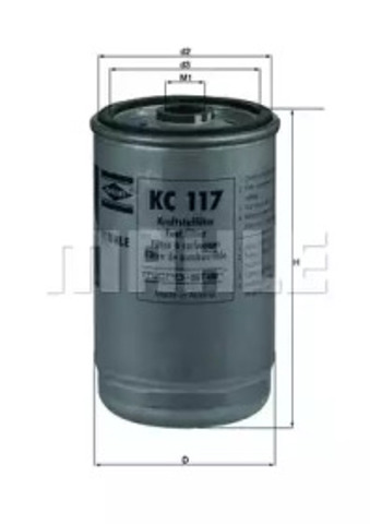 Filtr paliwa KC117 MAHLE
