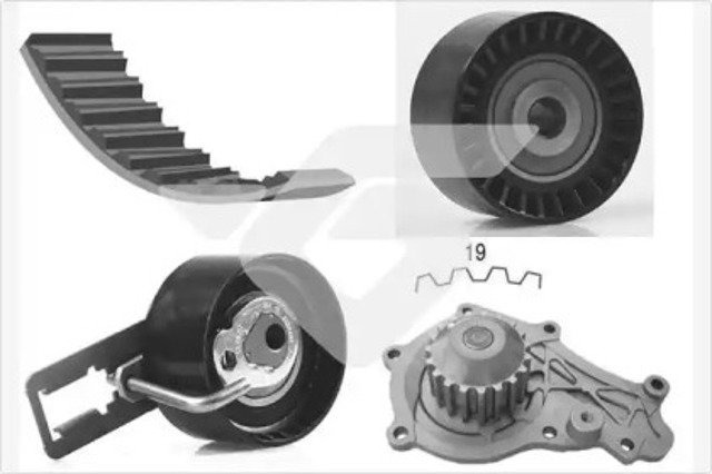Pasek rozrządu, zestaw KH450WP64 HUTCHINSON