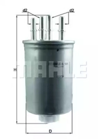 Filtr paliwa KL1026 MAHLE