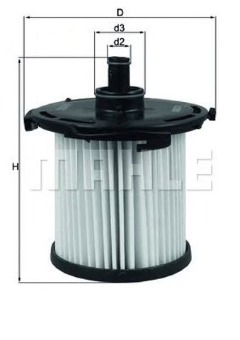 Filtr paliwa KX387D MAHLE