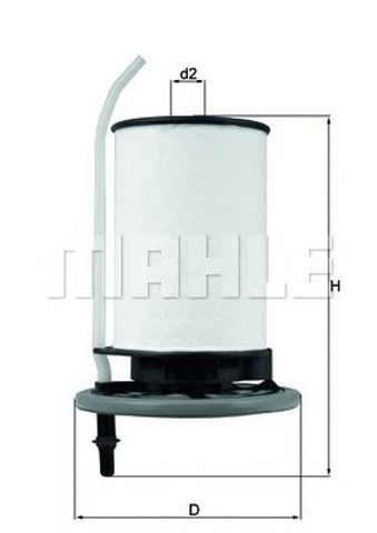 Filtr paliwa KX398 MAHLE