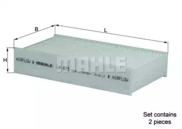 Filtr kabiny LA873S MAHLE