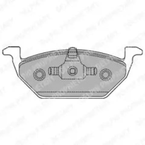 Klocki hamulcowe przednie tarczowe LP1436 DELPHI