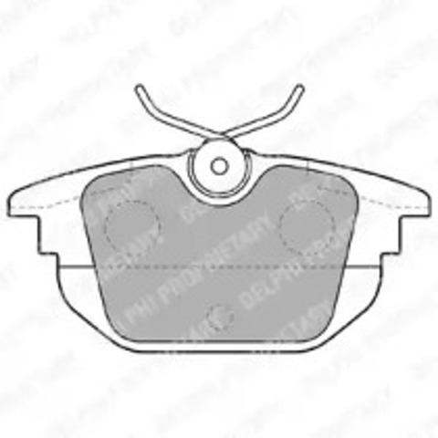 Okładziny (klocki) do hamulców tarczowych tylne LP1472 DELPHI