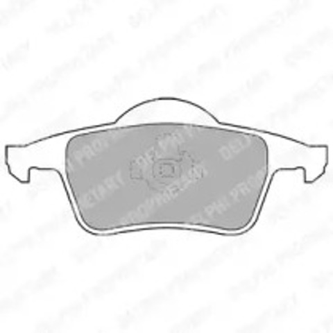 Okładziny (klocki) do hamulców tarczowych tylne LP1504 DELPHI