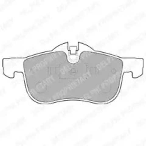 Klocki hamulcowe przednie tarczowe LP1521 DELPHI