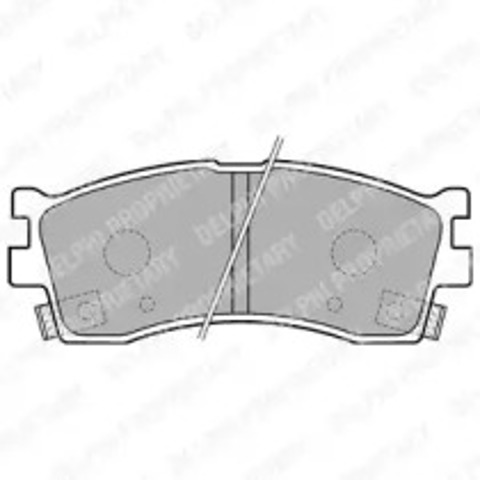 Klocki hamulcowe przednie tarczowe LP1702 DELPHI