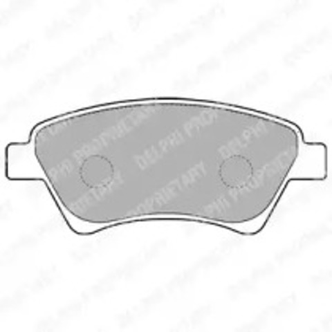 Klocki hamulcowe przednie tarczowe LP1730 DELPHI