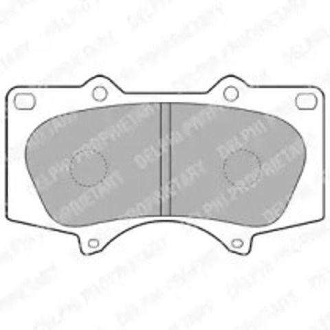 Klocki hamulcowe przednie tarczowe LP1782 DELPHI