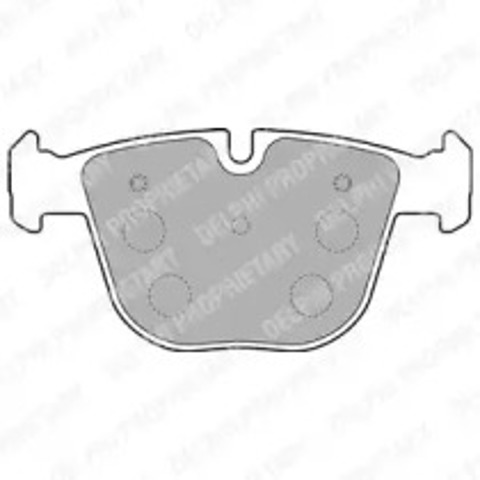 Okładziny (klocki) do hamulców tarczowych tylne LP1793 DELPHI