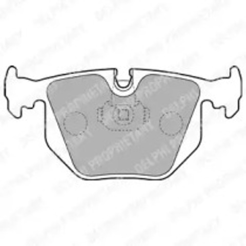 Okładziny (klocki) do hamulców tarczowych tylne LP1803 DELPHI