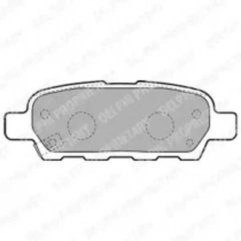 Okładziny (klocki) do hamulców tarczowych tylne LP1807 DELPHI