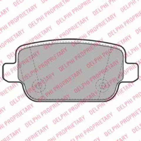 Okładziny (klocki) do hamulców tarczowych tylne LP1969 DELPHI