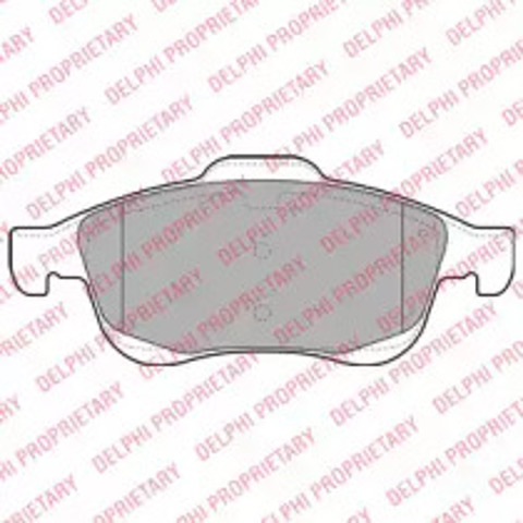 Klocki hamulcowe przednie tarczowe LP2101 DELPHI